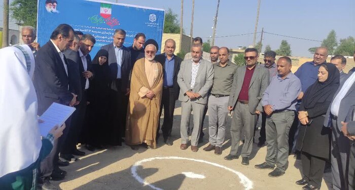 آغاز عملیات ساخت مدرسه ۱۲ کلاسه در جنت مکان گتوند