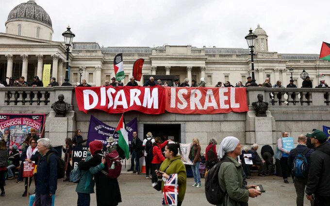 بهانههای امنیتی شکست خورد؛ خیابانهای لندن بار دیگر صحنه حمایت از فلسطین شد + تصویر