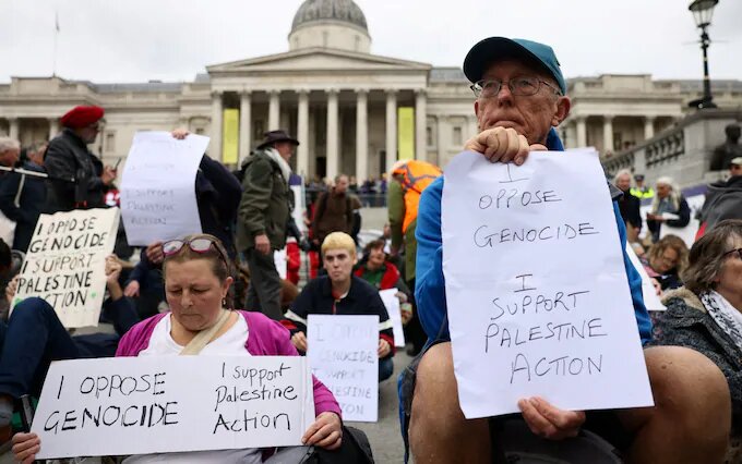 بهانههای امنیتی شکست خورد؛ خیابانهای لندن بار دیگر صحنه حمایت از فلسطین شد + تصویر