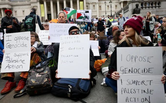 Pro-Palestinian protesters rally in London despite police warnings