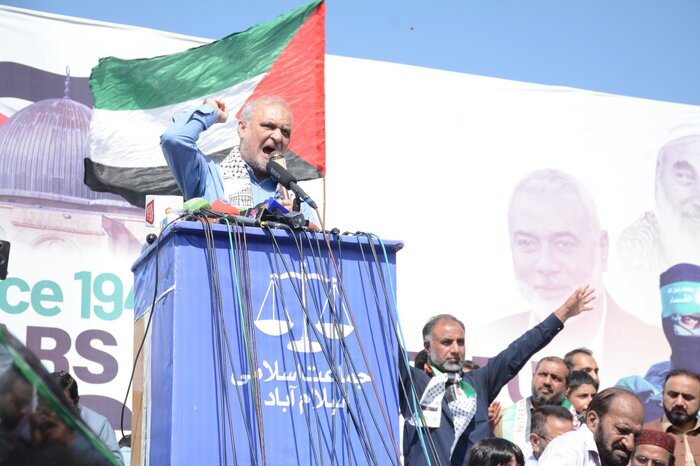 شعار حامیان غزه در پایتخت پاکستان؛ کشور مستقل فلسطین باید تأسیس شود