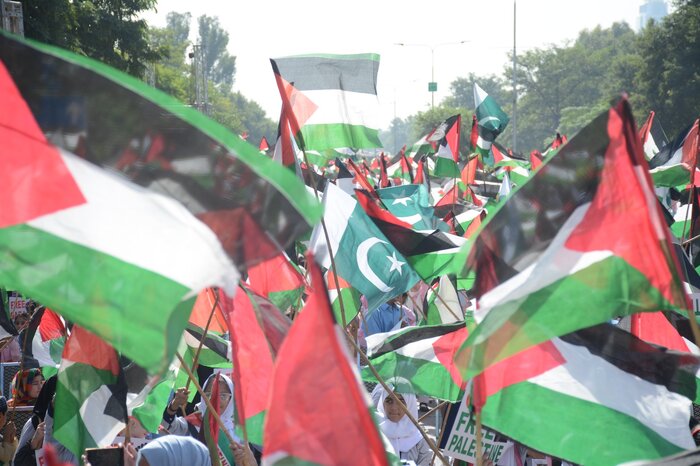 شعار حامیان غزه در پایتخت پاکستان؛ کشور مستقل فلسطین باید تأسیس شود
