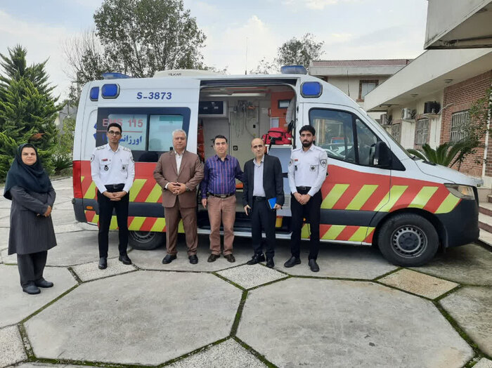 درمانگاه دانشگاه مازندران به آمبولانس پیشرفته مجهز شد
