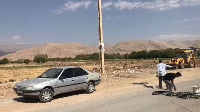 مدرسه جدید مشرف به زمینهای کشاورزی