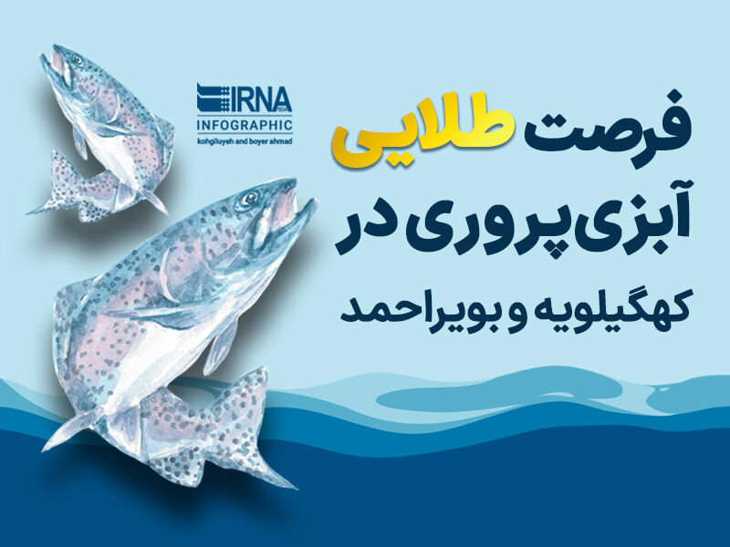 اینفوگرافیک| فرصت طلایی آبزی پروری در کهگیلویه وبویراحمد