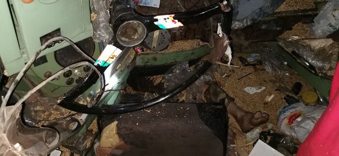 تصادف مرگبار تریلی با کامیون در آزادراه تهران - ساوه +فیلم