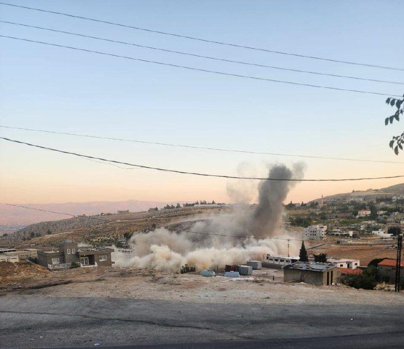 سلسله حملات پهپادی اسرائیلی به شرق و جنوب لبنان+ فیلم