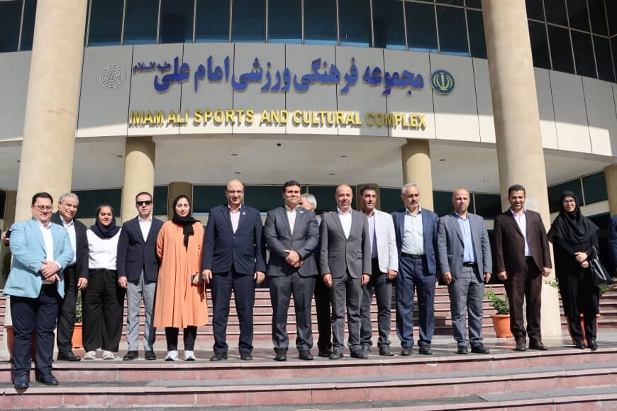 بازدید مسئولان فدراسیون همبستگی کشورهای اسلامی از امکانات ورزشی دانشگاه آزاد
