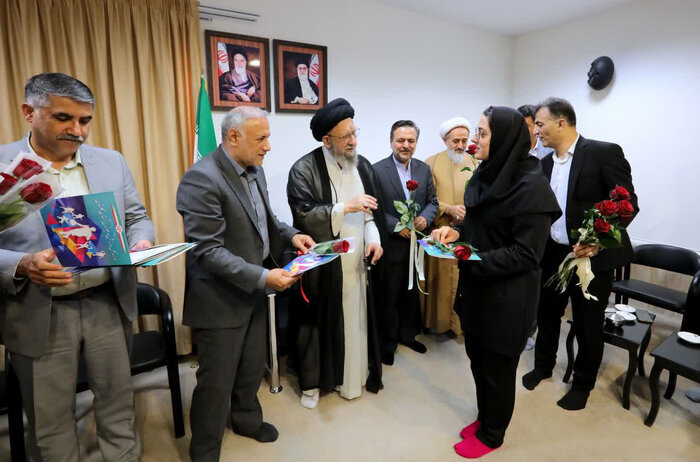 دیدار صمیمی آیتالله نورمفیدی با قهرمانان ناشنوای گلستان پیش از المپیک ژاپن