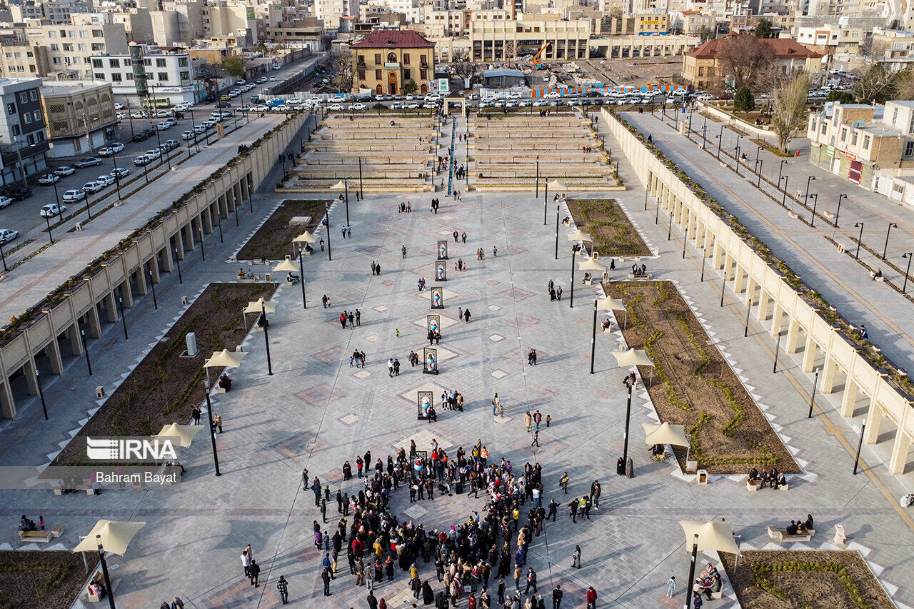 افتتاح طرح ۳۰ ساله سبزه میدان زنجان در دولت چهاردهم