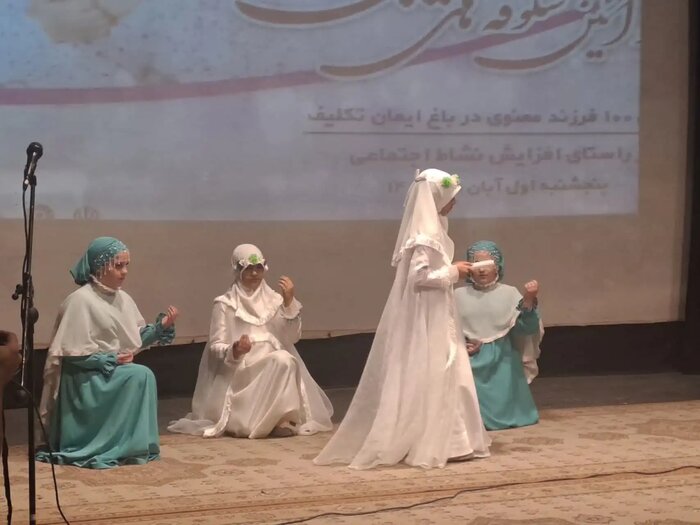 مراسم شکوفه‌های زینبی در قزوین برگزار شد