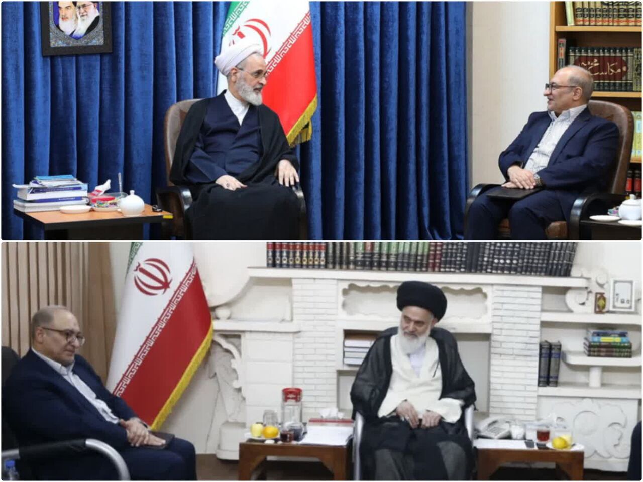دیدار مدیرعامل شرکت سرمایه‌گذاری گروه توسعه ملی ایران با علمای قم