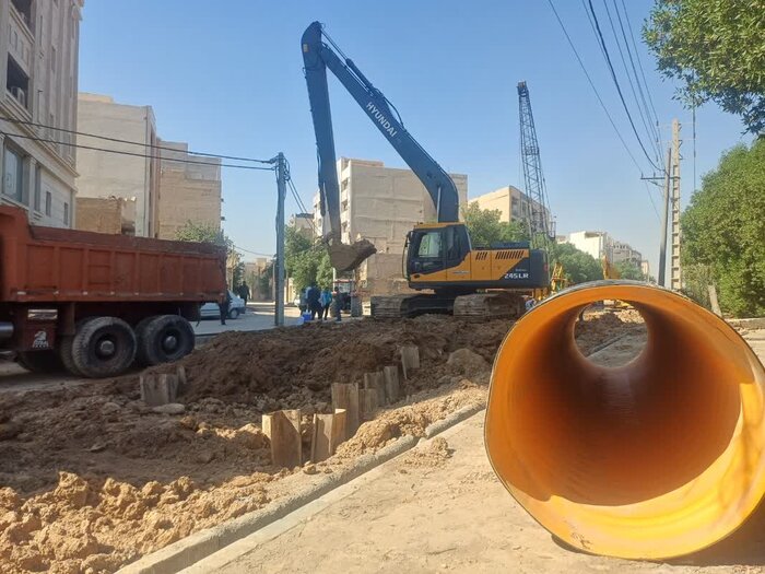 اجرای طرح جمعآوری فاضلاب مناطق زیتون کارمندی و ملیراه اهواز