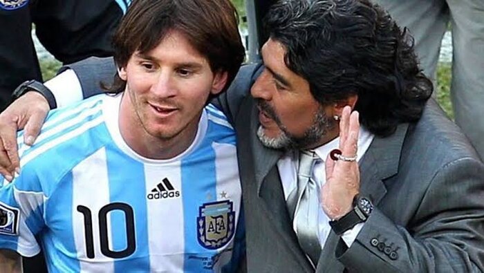 پرواز مسی به یاد دیهگو در شبی که فوتبال اشک ریخت