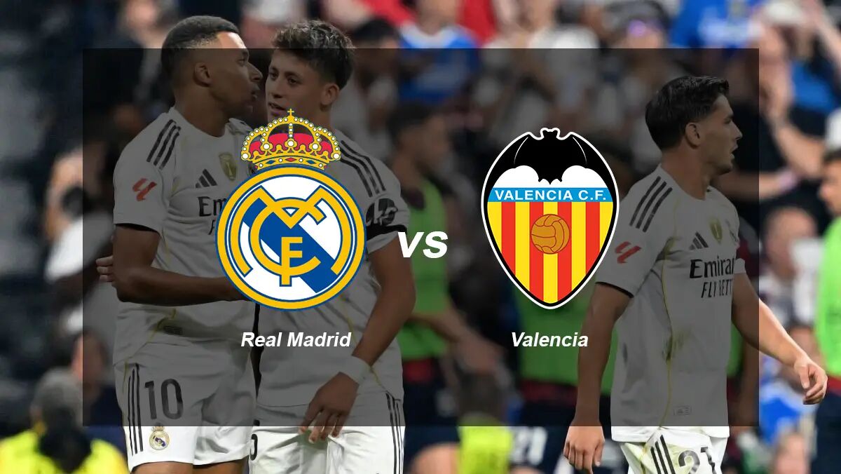 estadísticas de valencia c. f. contra real madrid