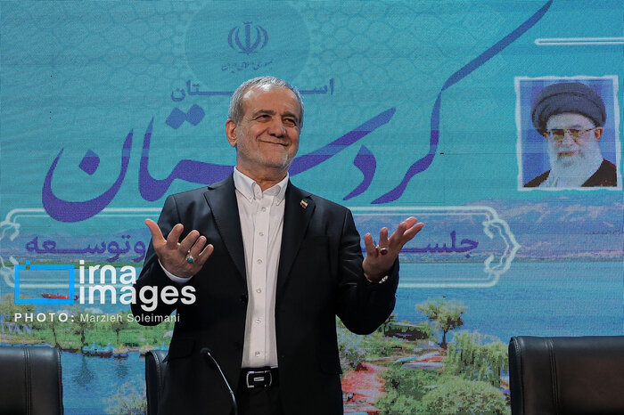 افتتاح ۴ طرح مهم و اختصاص ۲۵ همت اعتبار، رهاورد سفر پزشکیان به کردستان