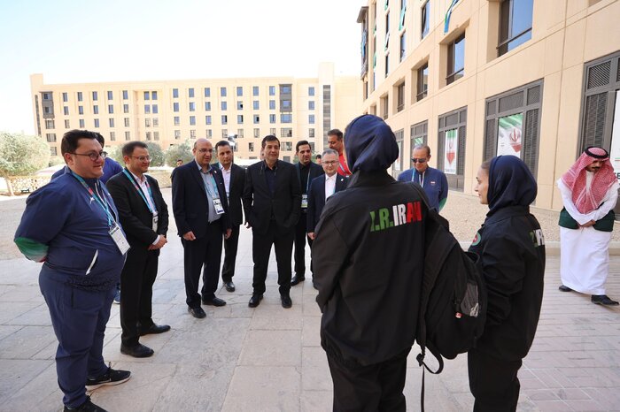 وزیر ورزش از دهکده بازیهای همبستگی اسلامی در ریاض بازدید کرد