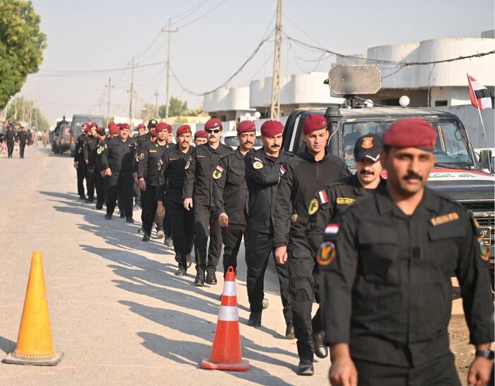 گزارش تصویری ایرنا از مشارکت گسترده نیروهای حشد الشعبی در انتخابات پارلمانی عراق