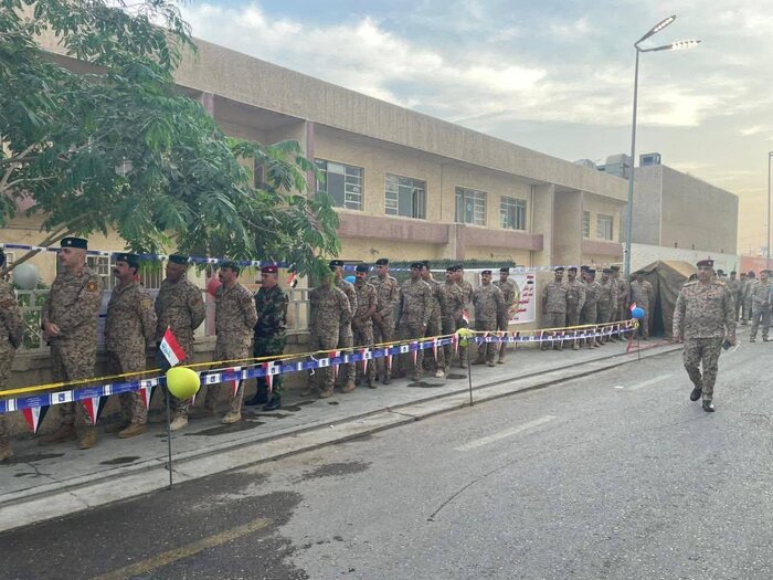 گزارش تصویری ایرنا از مشارکت گسترده نیروهای حشد الشعبی در انتخابات پارلمانی عراق