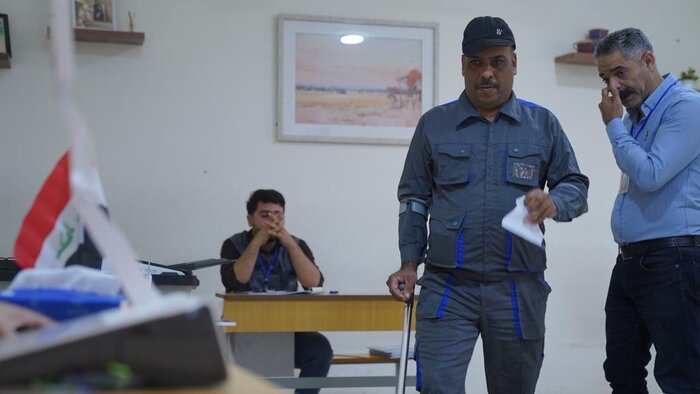 گزارش تصویری ایرنا از مشارکت گسترده نیروهای حشد الشعبی در انتخابات پارلمانی عراق