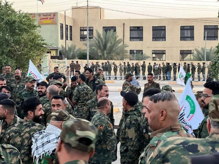 گزارش تصویری ایرنا از مشارکت گسترده نیروهای حشد الشعبی در انتخابات پارلمانی عراق