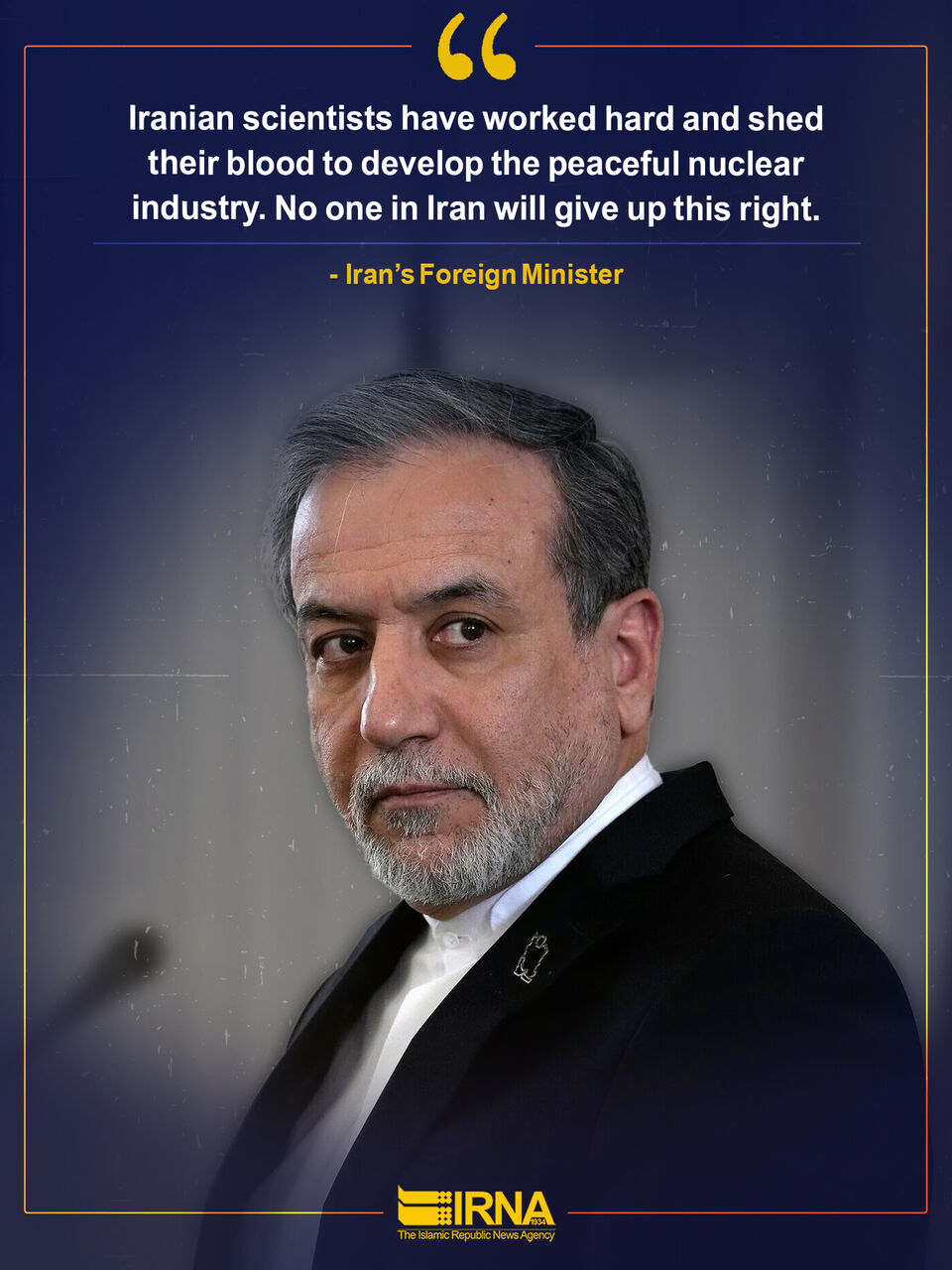 Araghchi vows Iran will not give up nuclear rights