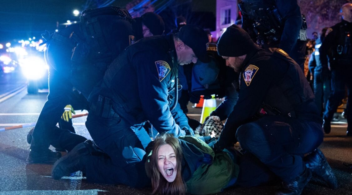 پلیس آمریکا با حامیان فلسطین درگیر شد