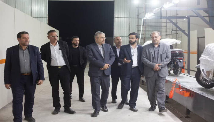 جهش برقی در بوشهر؛ خط تولید جدید موتورسیکلت روشن شد