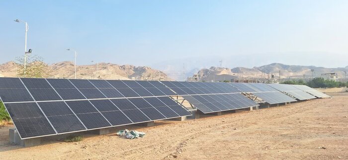 پیشرفت ۸۰ درصدی نیروگاه خورشیدی بندر سیراف