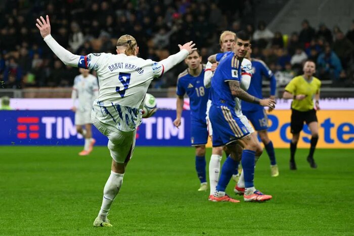 نروژ با دبل هالند مسافر جام جهانی شد/ ایتالیا به پلیآف رفت