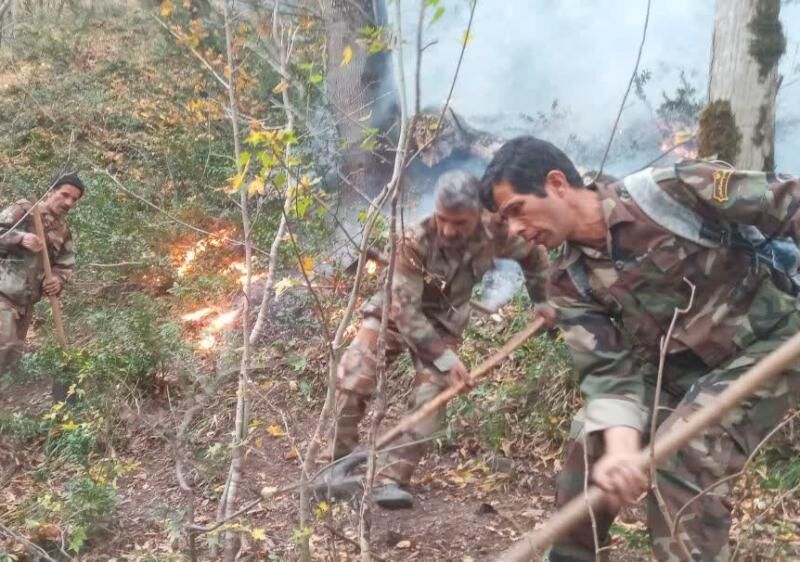 حریق جنگل اشکتهچال رامسر مهار شد/ لزوم مشارکت دهیاران برای حفاظت از جنگل