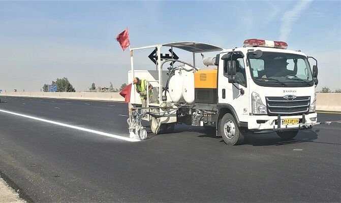 خط‌کشی ۳۷۵۰ کیلومتر از جاده‌های ایلام