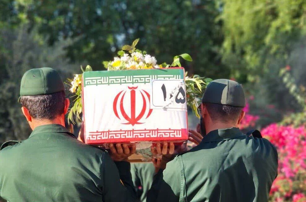 پیکر جانباز شهید، علی فتح‌آبادی در نیشابور تشییع شد