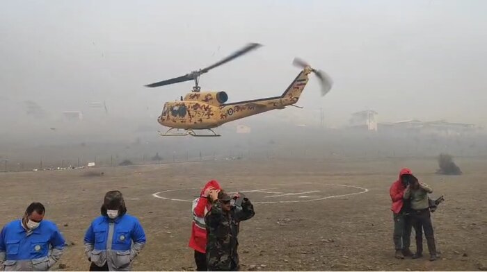 فیلم| ورود بالگردهای ارتش به مازندران برای مهار آتش‌سوزی جنگل‌های چالوس -  ایرنا