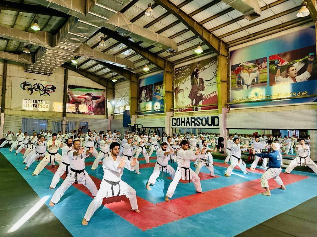 مهران میزبان داوران و مربیان کاراته ۱۵ استان کشور