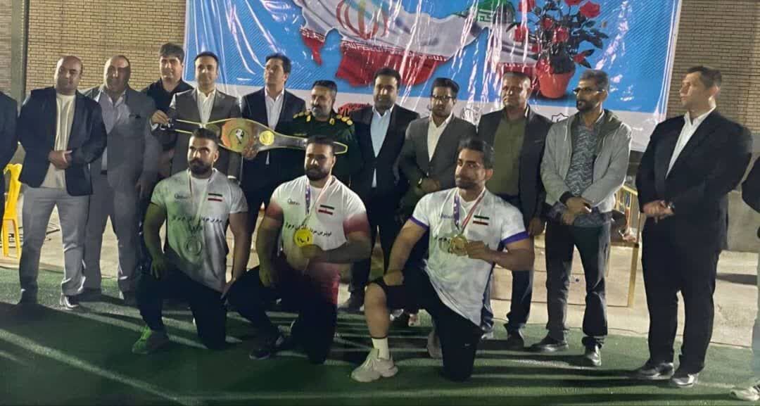 درخشش ورزشکاران حاجیآباد در مسابقات قویترین مردان هرمزگان