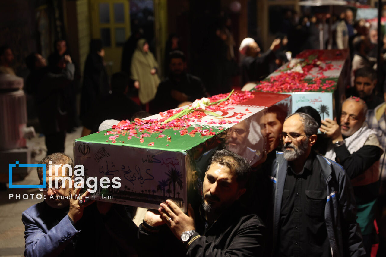 Farewell ceremony of 100 unidentified martyrs in Tehran