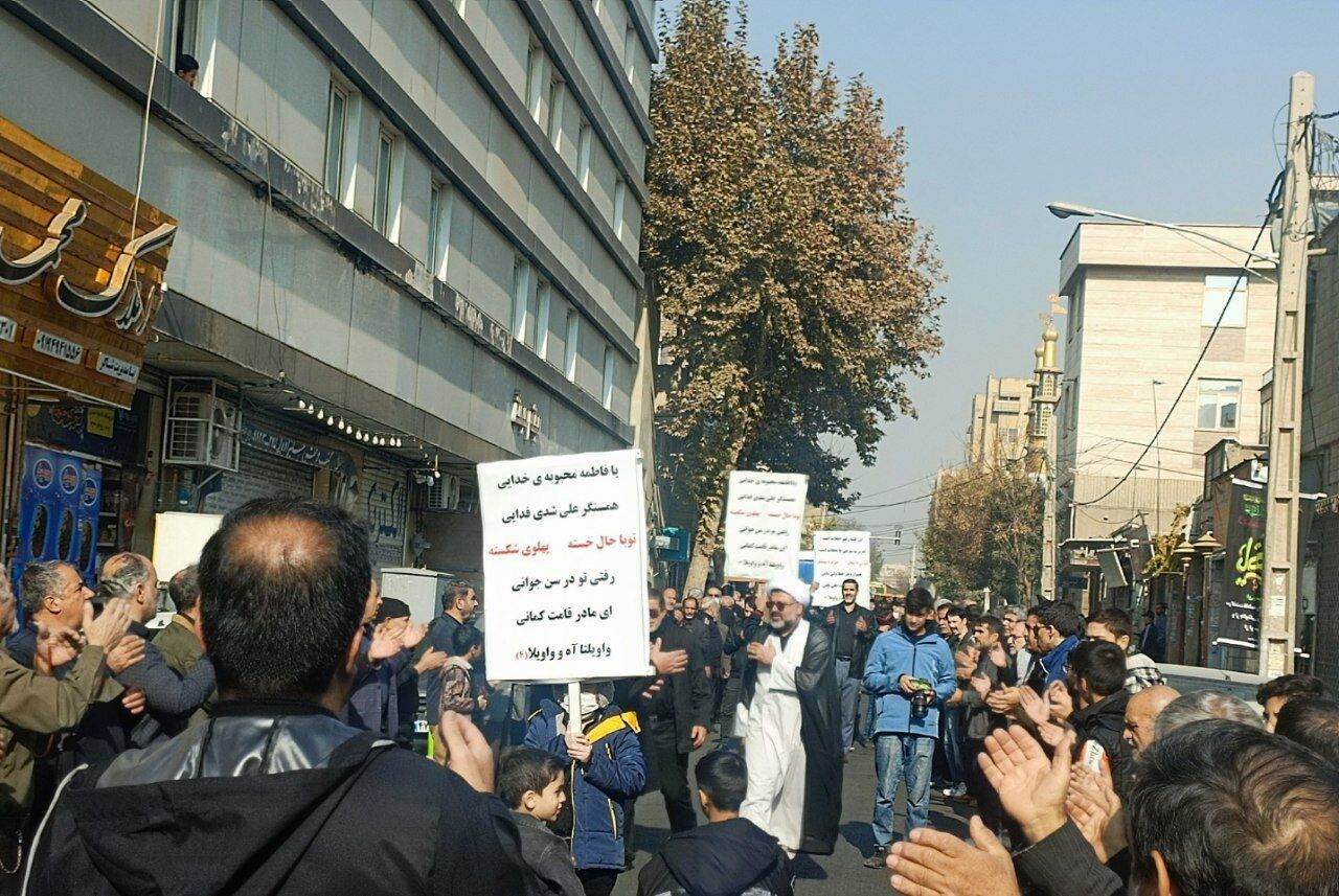 عزای فاطمی با یاد شهدای گمنام در محله شهادت شهرری+ فیلم