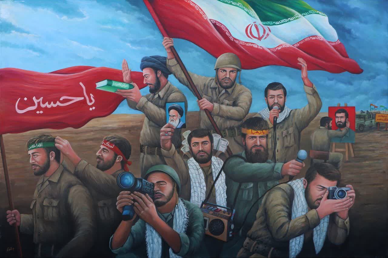 نمایشگاه «ایستاده‌ایم تا ابد، سرسبز و سربلند» در مشهد افتتاح شد+ فیلم