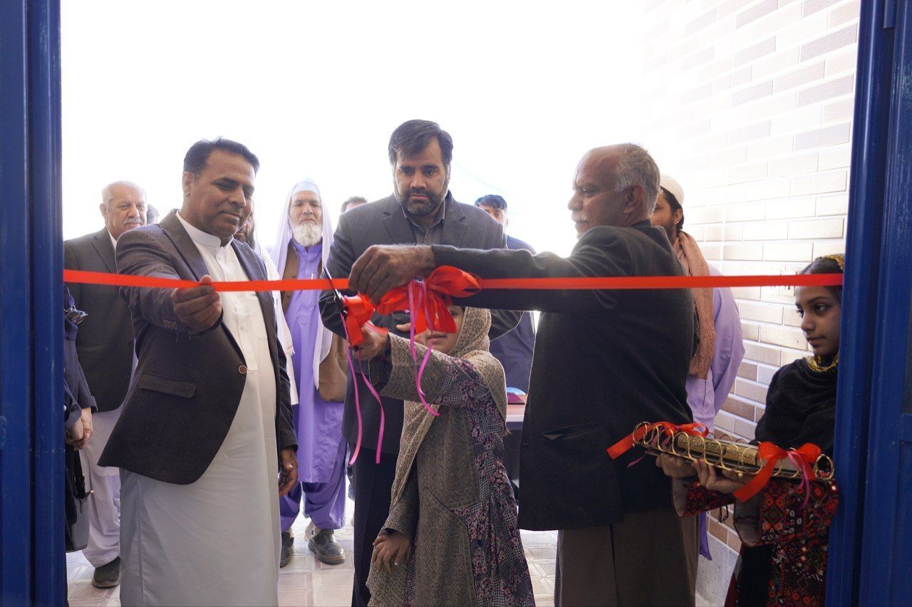 یک مدرسه دخترانه در نصرت آباد زاهدان افتتاح شد