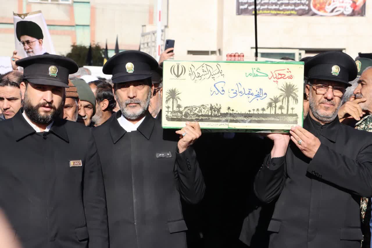 چهار شهید گمنام دفاع مقدس در خراسان رضوی خاکسپاری شدند