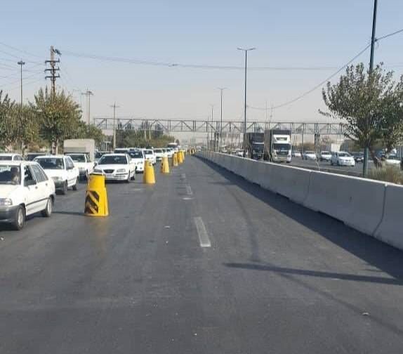 اجرای عملیات ایمن‌سازی بزرگراه آزادگان تهران