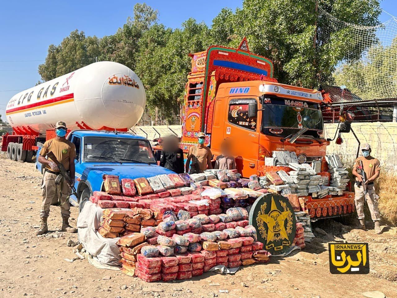 کشف بزرگترین محموله قاچاق زمینی مواد مخدر در بلوچستان پاکستان