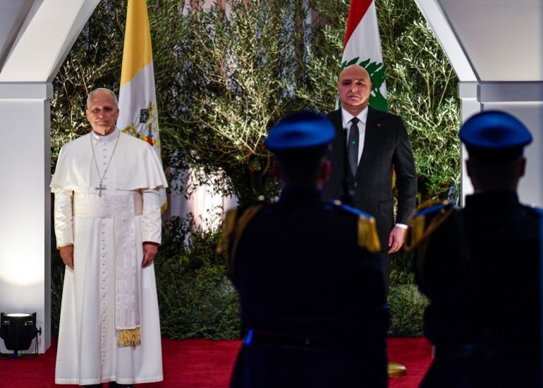 عون در دیدار با پاپ: بقای لبنان شرط تحقق صلح، امید و آشتی است