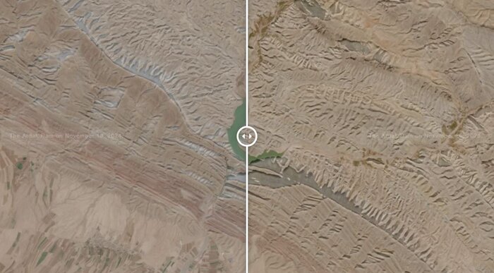 سیانان: خشکسالی در ایران از فضا قابل مشاهده است
