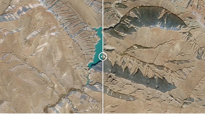 سیانان: خشکسالی در ایران از فضا قابل مشاهده است