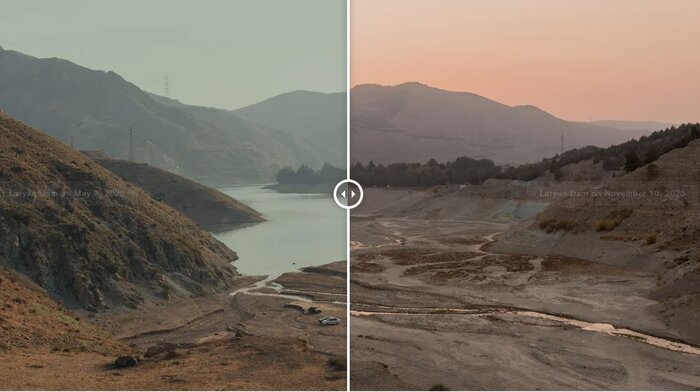 سیانان: خشکسالی در ایران از فضا قابل مشاهده است