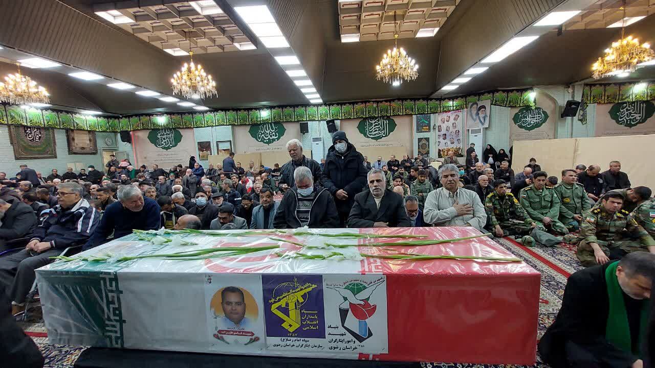 پیکر یک جانباز شهید در مشهد تشییع و خاکسپاری شد