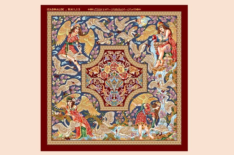 نخستین فرش دستباف تمام ابریشم کشور موفق به دریافت نشان ملی استاندارد شد