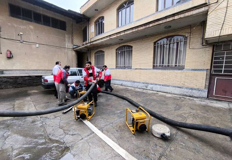 مانور امداد در سیلاب توسط هلال احمر کردستان برگزار شد